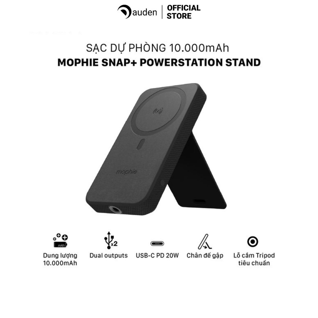 Sạc dự phòng Mophie Snap+ Powerstation Stand 10,000mAh Hàng chính hãng