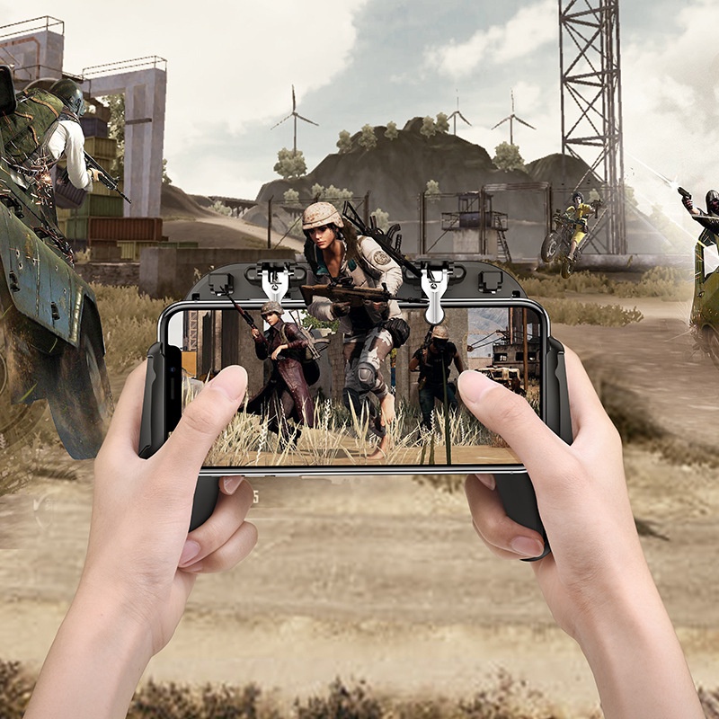 Tay Cầm Chơi Game Chuyên Nghiệp Borofone BG3 Dùng Cho PUBG ROS, FF/Liên Quân Mobile Cao Cấp kiêm Quạt Tản Nhiệt