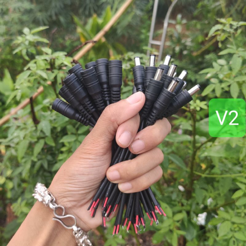 Jack nguồn DC 5,5x2,1mm có sẵn dây, giắc nguồn 5.5x2.1mm có dây