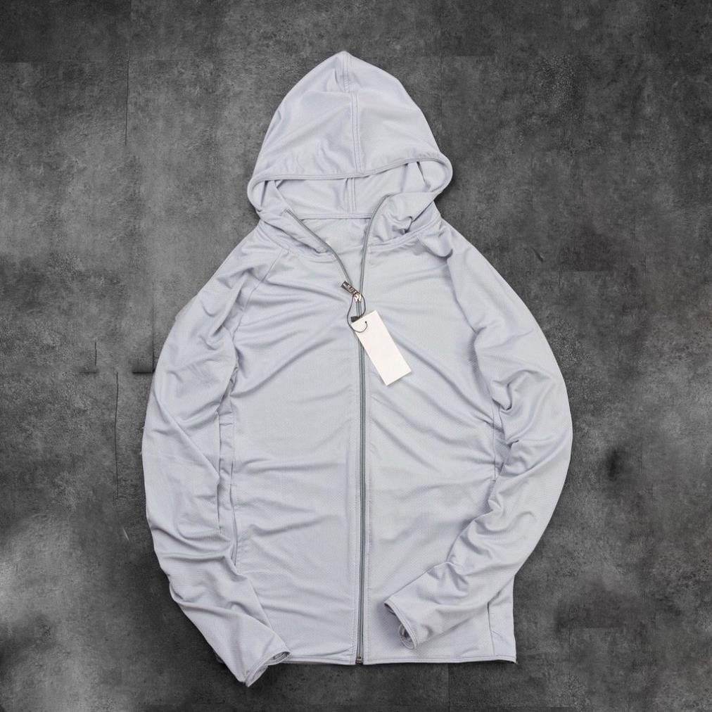 Áo chống nắng nam cao cấp vải lỗ kim thông hơi có túi đựng