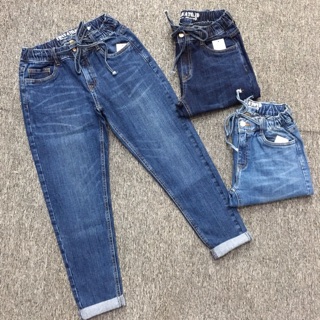 QUẦN JEANS BAGGY LƯNG THUN XUẤT KHẨU ( 42-62kg)