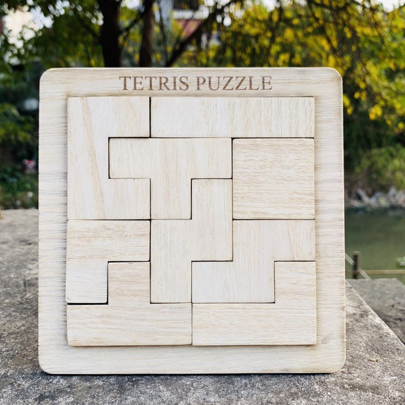 Đồ Chơi Gỗ Thông Minh,Xếp Hình Tetris Thuần Mộc,Giúp Bé Phát Triển Tư Duy Logic,Board Game Xếp Gạch