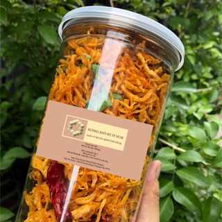 Khô gà lá chanh Loại 1 hộp pet 250g sỉ bằng lẻ