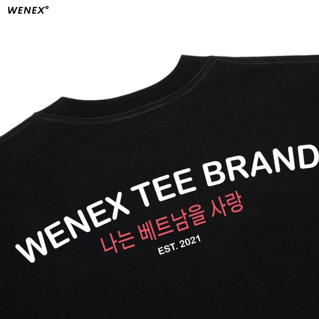 Áo Thun Tay Lỡ WENEX Phông Unisex Nam Nữ Cotton Oversize Form Rộng Local Brand EST 2021 Basic Signature