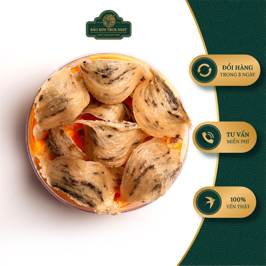 [100gr]Yến Sào Thô Nguyên Tổ - BẢO SƠN TRUE NEST - Tổ Thô