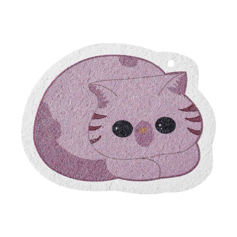 Miếng Bọt Biển Rửa Chén Dễ Thương Có Nút Hít Mạnh