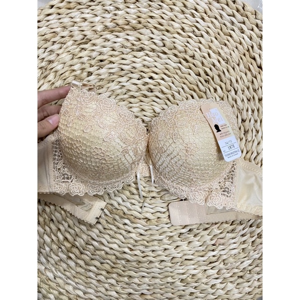 Áo ngực heomei bông hồng chính hãng mút dày 6p cúp B quả tròn