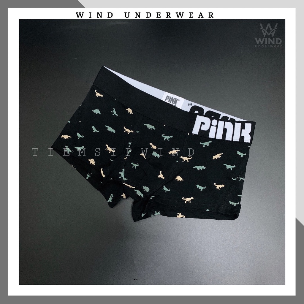 Quần lót nam boxer cao cấp chất cotton đẹp phù hợp cho tất cả các anh WIND PINK HERO KHUNG LONG CUTE