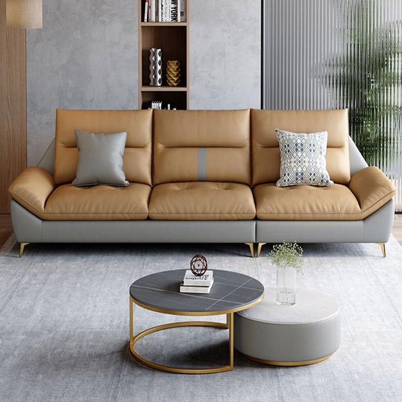 Sofa da cao cấp cho phòng khách - Ghế sofa băng 3 chỗ bọc da