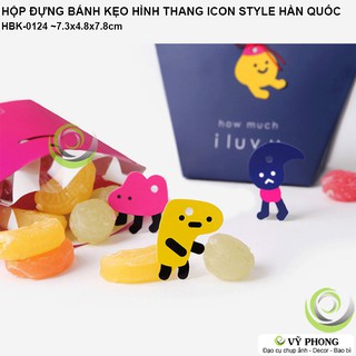 HỘP GIẤY ĐỰNG BÁNH KẸO HÌNH THANG HỘP QUÀ TẶNG NOEL GIÁNG SINH CÁC DỊP LỄ TẾT ICON STYLE HÀN QUỐC HBK-0124