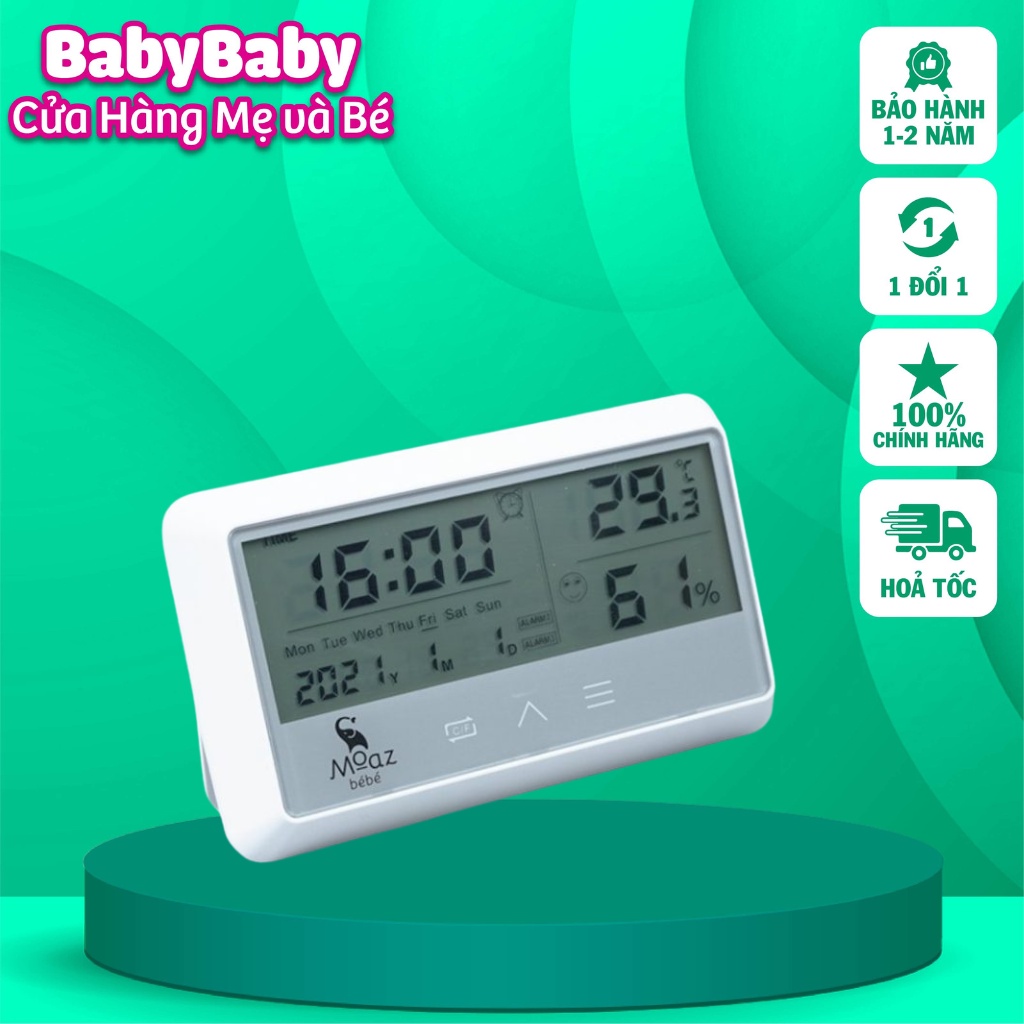 Nhiệt ẩm kế, Nhiệt kế đo độ ẩm và nhiệt độ Moaz Bebe MB027