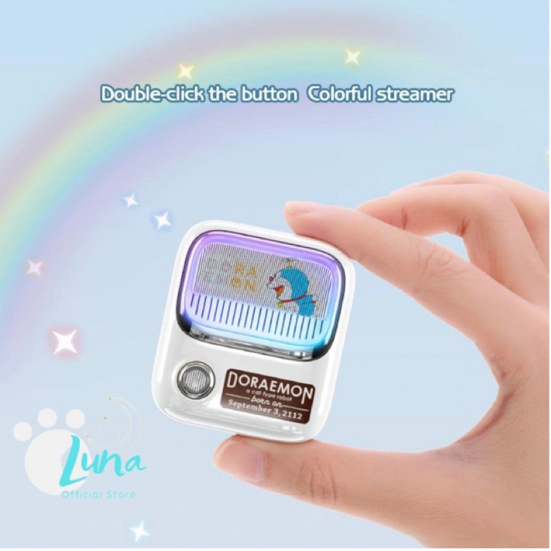 Tai Nghe Không Dây Bluetooth 5.0 Chính Hãng Đáng yêu, Dễ Thương, Nhỏ Gọn và Tiện Lợi Hình Doraemon