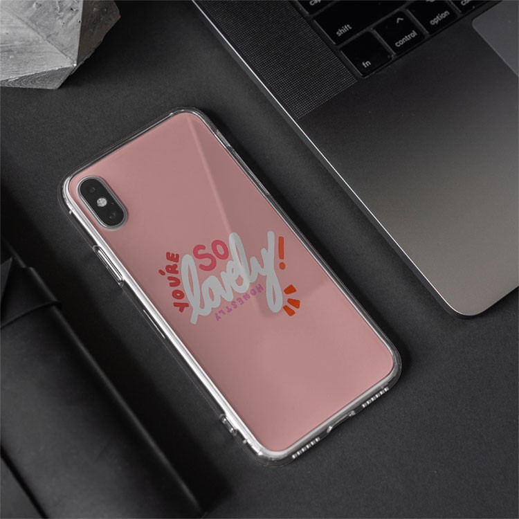 Ốp iphone màu hồng quý cô Iphone 7/7Plus/8/8Plus/X/Xs/Xs Max/11/11 Promax/12/12 Promax TXT20210037