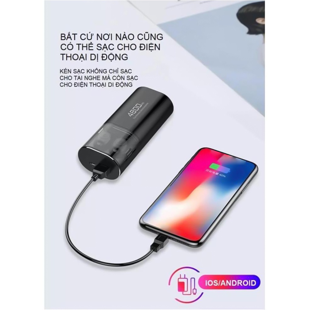 Tai nghe Bluetooth Không dây amoi f270 Bluetooth 5.0 cho Android/Ios/Samsung/Oppo/IP/vivo/huawei