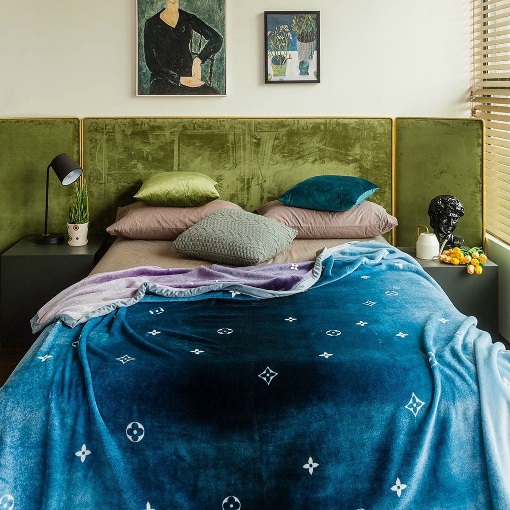 Chăn tuyết nhung 2 Mặt Thương Hiệu ( 2m x 2m3 ) 2.5kg