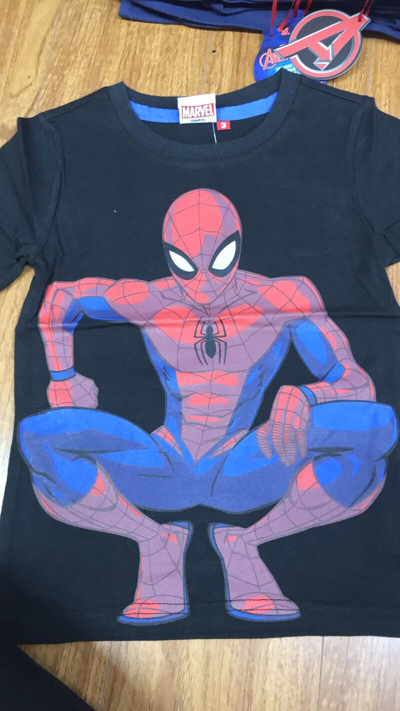 Aó marvel đen spiderman ❤️ FREESHIP ❤️ Aó marvel đen spiderman cho bé