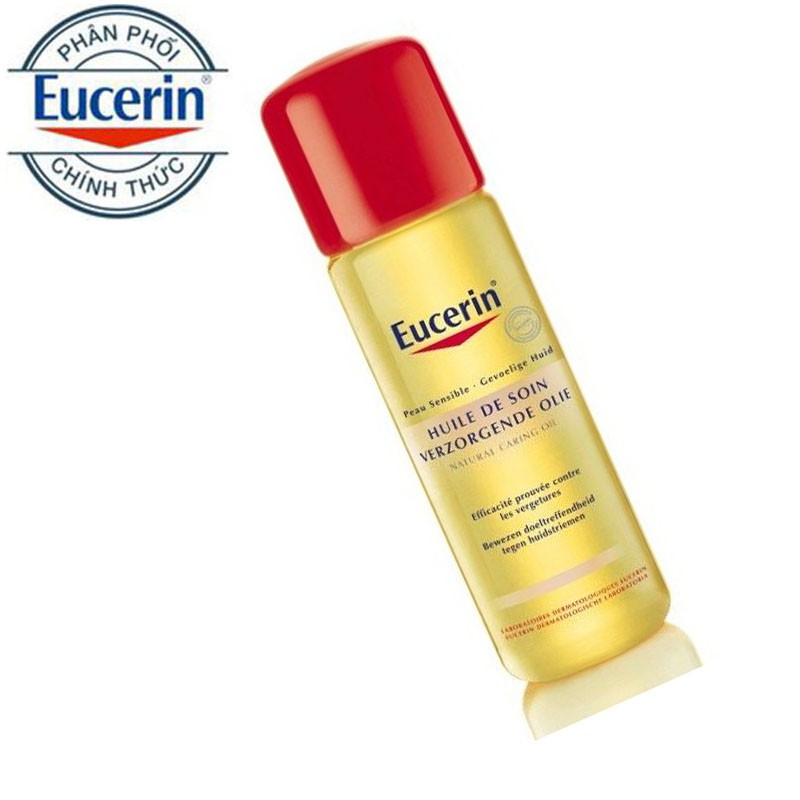 [TEM  CTY] Dầu hỗ trợ giảm rạn da EUCERIN Natural Caring Oil 125ML -  và giúp da săn chắc