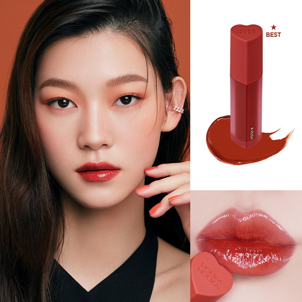 Son môi Tint Hàn Quốc Holika Holika màu sắc tươi trẻ cấp ẩm lâu trôi chống thấm nước giữ môi luôn mềm mướt căng mọng 3g