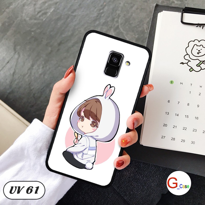 Ốp điện thoại Samsung Galaxy A8 Plus 2018 - lưng nhám viền dẻo