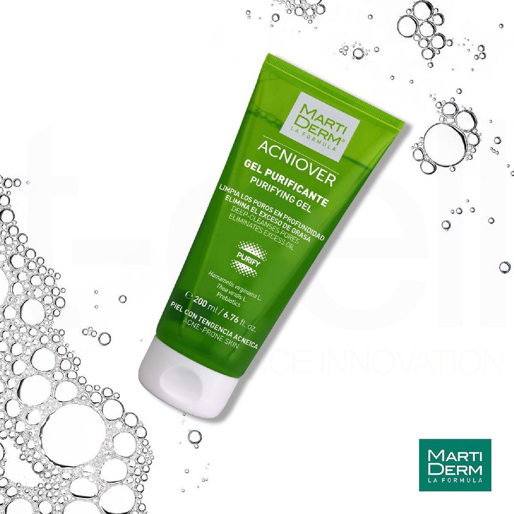 Sữa rửa mặt Marti Derm Acniover Purifying Gel 200ml