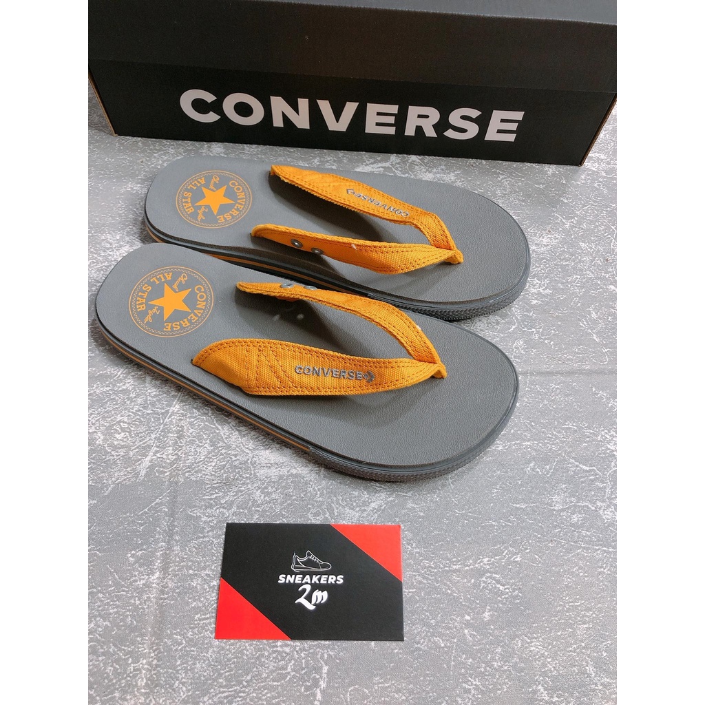 Dép Converse xám quai vàng chính hãng