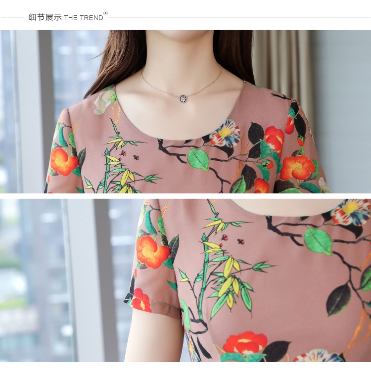 Đầm Maxi hoạ tiết hoa phong cách Bohomian có size lớn