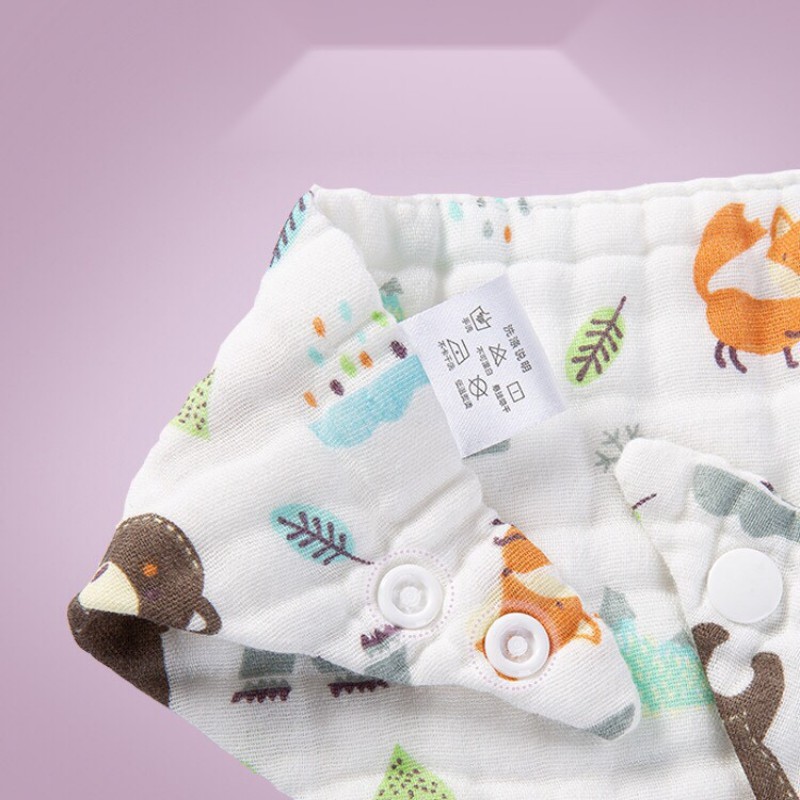 Yếm tam giác cho bé MATYDO vải xô mềm mại cao cấp có cúc bấm KY06