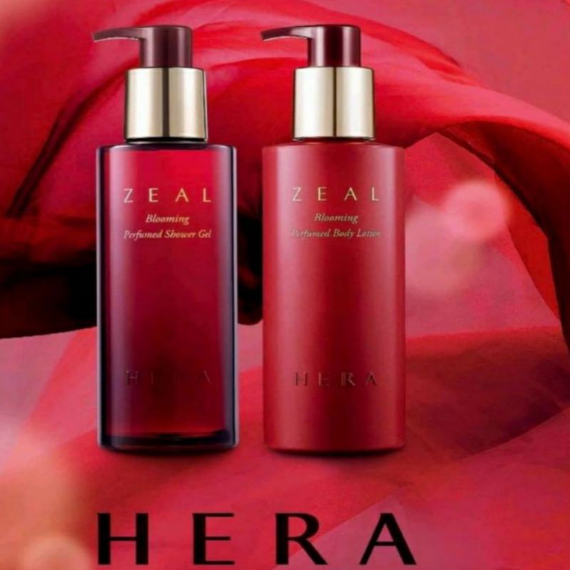 Gói Sữa tắm và Sữa dưỡng thể cao cấp hera hương nước hoa zeal blooming perfumed body lotion