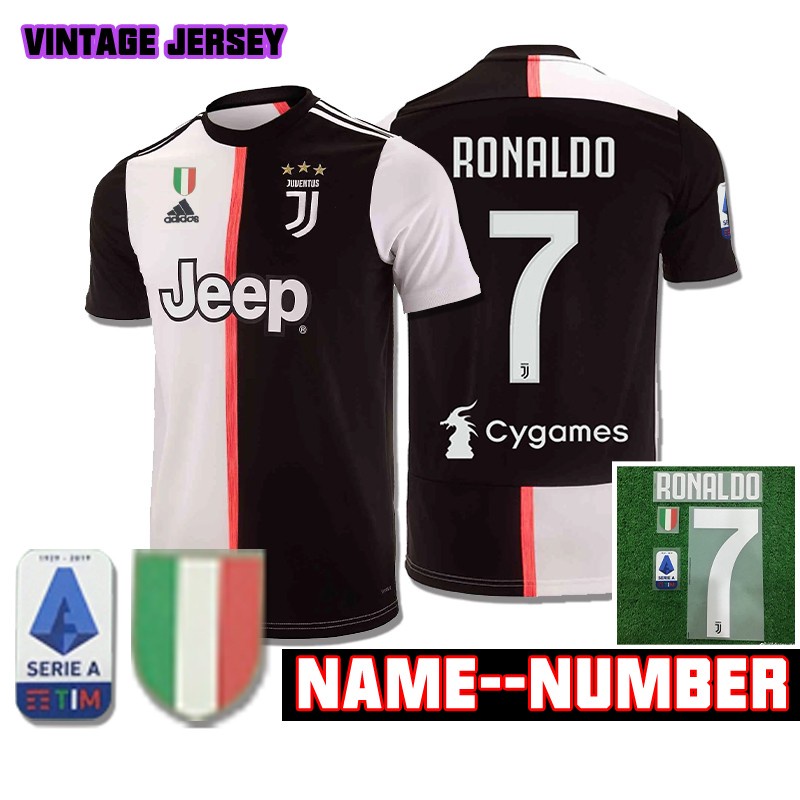 Áo Thun Bóng Đá Phong Cách Đội Tuyển retro 19-20 Juve s-2xl