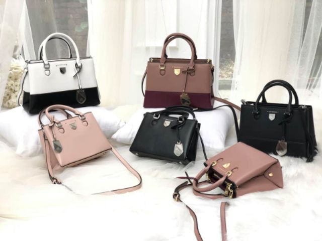 Túi da thật size nhỏ 23cm Sale Shock - full bill anh full box