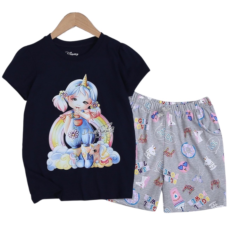 Đồ Bộ VNXK Bé Gái Set Quần Áo Bé Gái Size Đại 17-48 Kg Vải Thun Cotton Xuất Dư Thoáng Mát Homie Kids