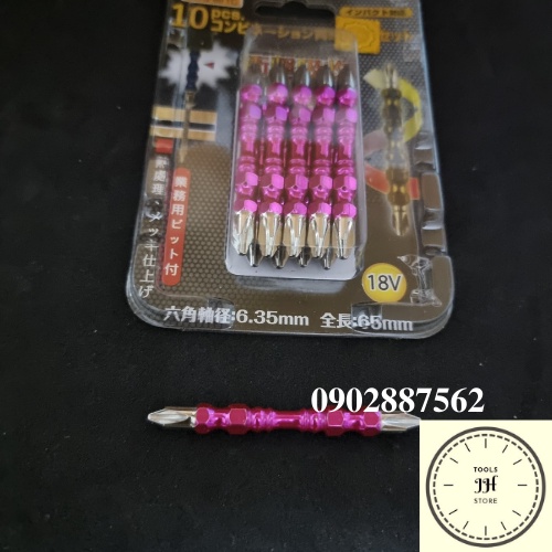 mũi bắt vít 2 đầu bake hàng nhật JAPAN (TAKASAMA) ph2x65mm