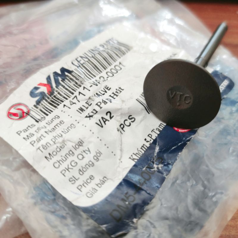 Nấm xả, nấm hút, xu páp xả, xu páp hút Dream Wave, angle 100 SYM chính hãng