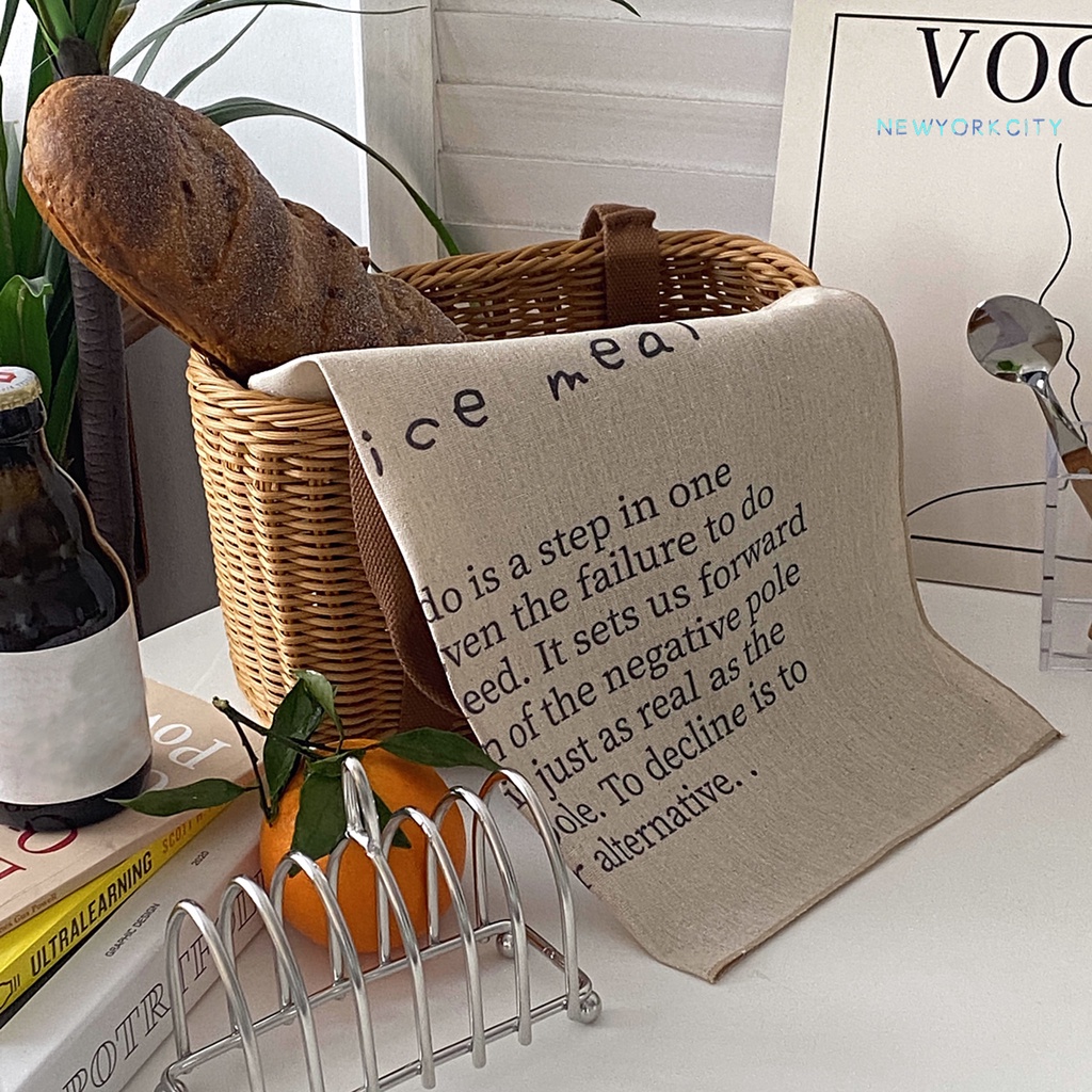 Thảm Treo Tường In Chữ Tiếng Anh Phong Cách Hàn Quốc