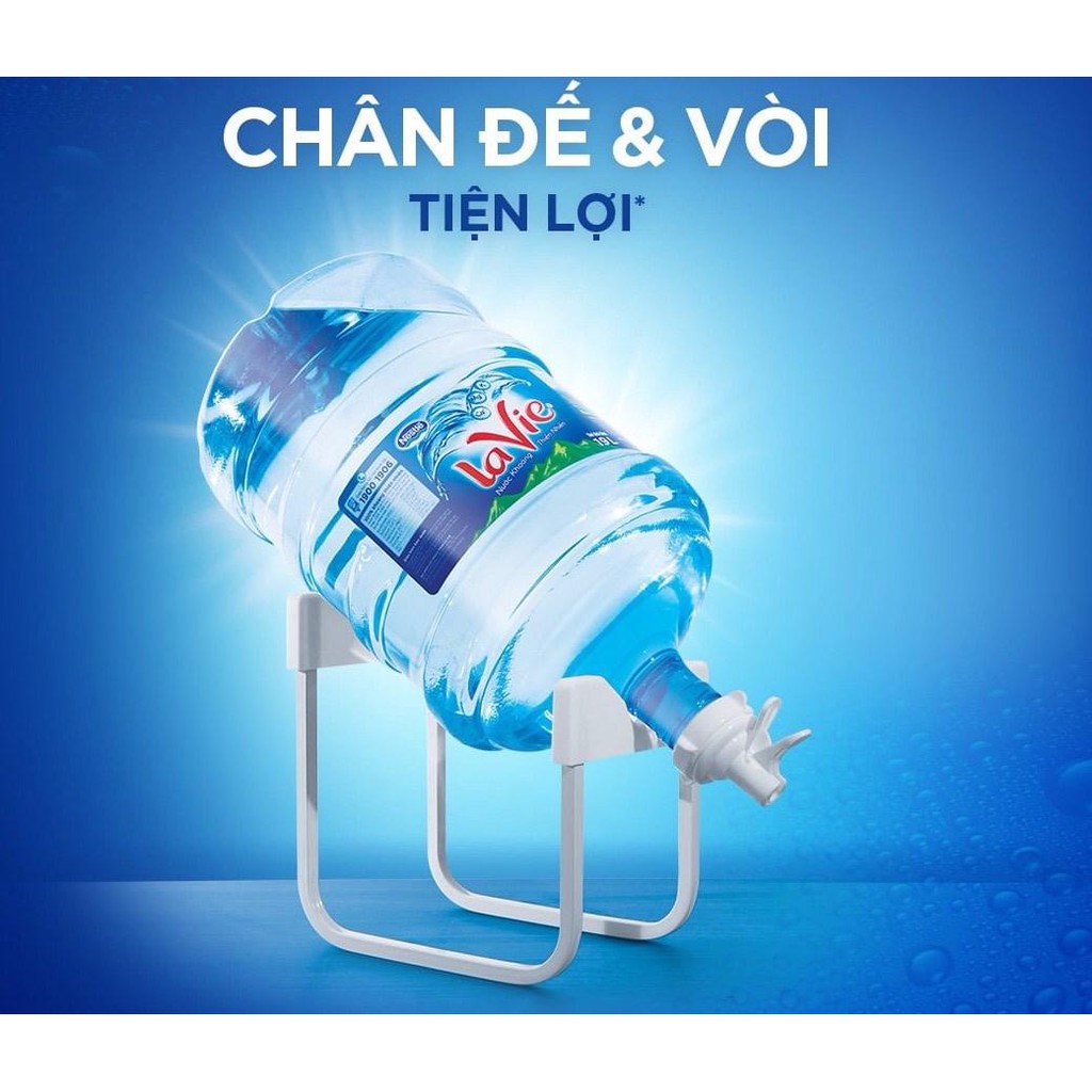 Bộ chân đế và vòi để thùng nước Laive và các bình nước 19l 20l phổ thông - Kệ giá đỡ bình nước nhỏ gọn tiện lợi