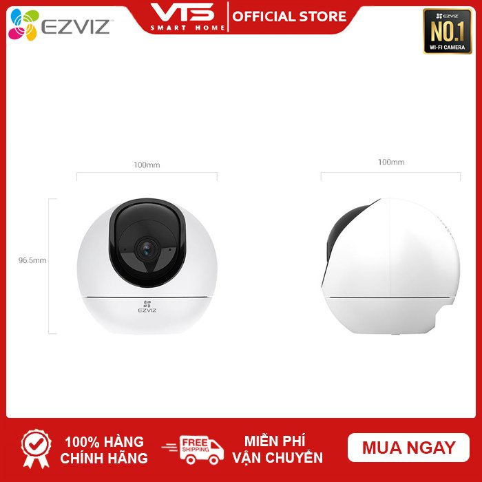 Camera WIFI Trong Nhà EZVIZ H6 3K 5MP, C6 4M 2K+ Pro, SmartHome, , Xoay 360, Siêu Nét