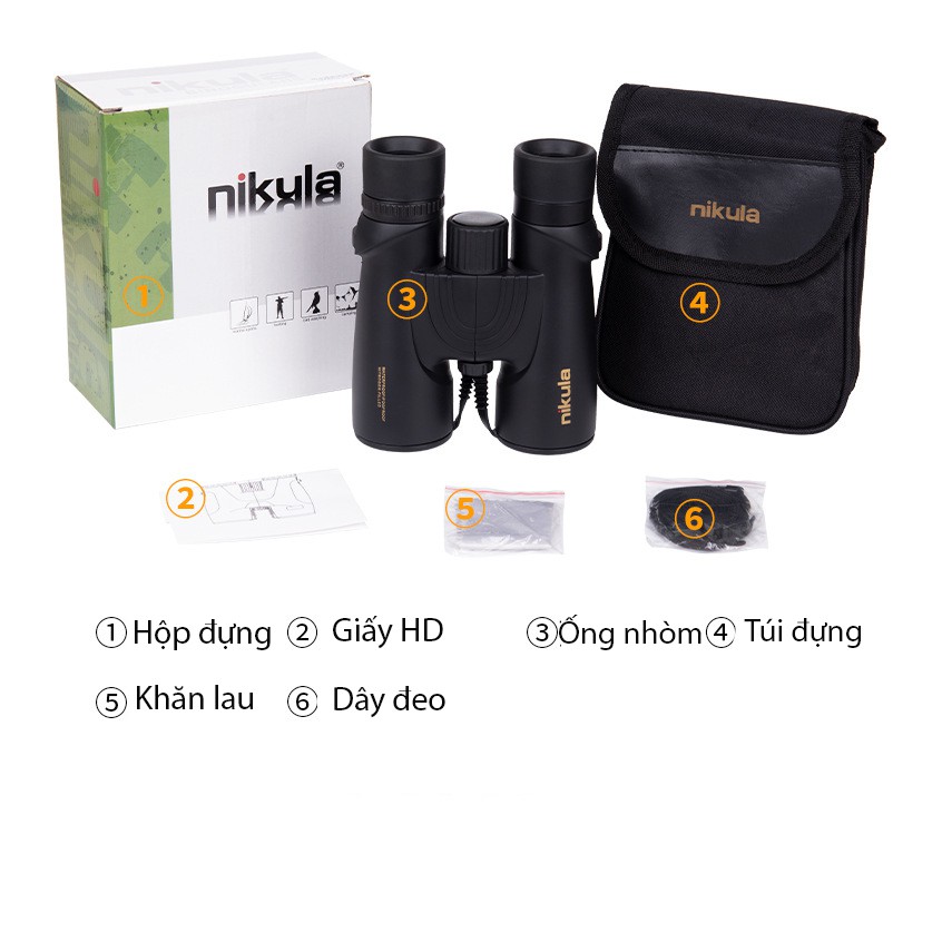 [Mã giảm giá 150K] Ống nhòm Nhật Nikula 10x42 chính hãng - Cao cấp giá rẻ - Nhìn xa 10000m thích hợp đi rừng, du lịch | BigBuy360 - bigbuy360.vn