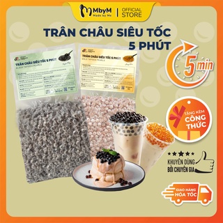 Trân Châu Siêu Tốc 5 Phút DPFOOD - Nấu Nhanh 5 Phút, Hạt To, Dẻo, Dai - Tặng Free Công Thức Trà Sữa Trân Châu Đường Đen