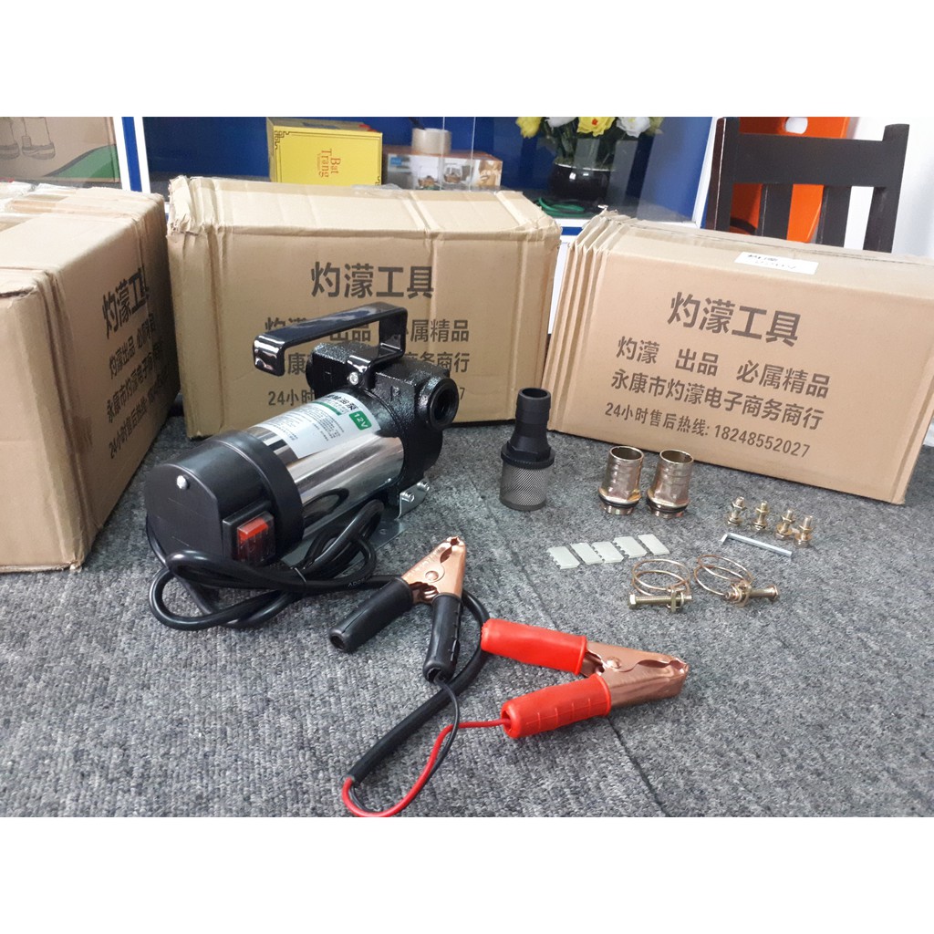 BƠM DẦU 12V, BƠM DẦU DIESEL 12V - 580W, 220v - 580w  CHÍNH HÃNG