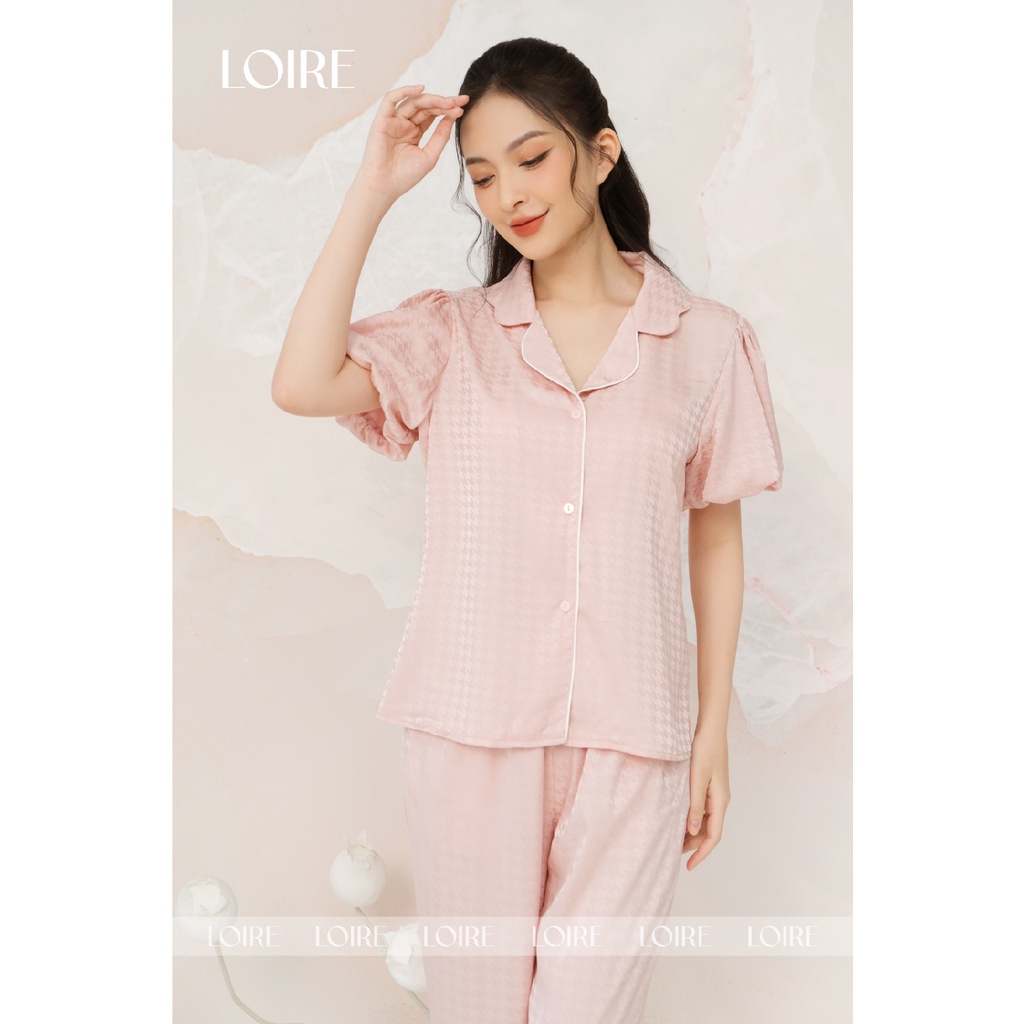 Bộ Đồ Ngủ Pijama Tay Bồng Họa Tiết Loirechic LPN32