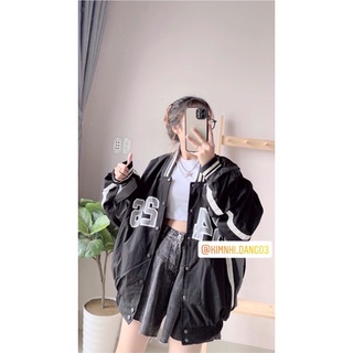 Áo khoác bomber form rộng quảng châu