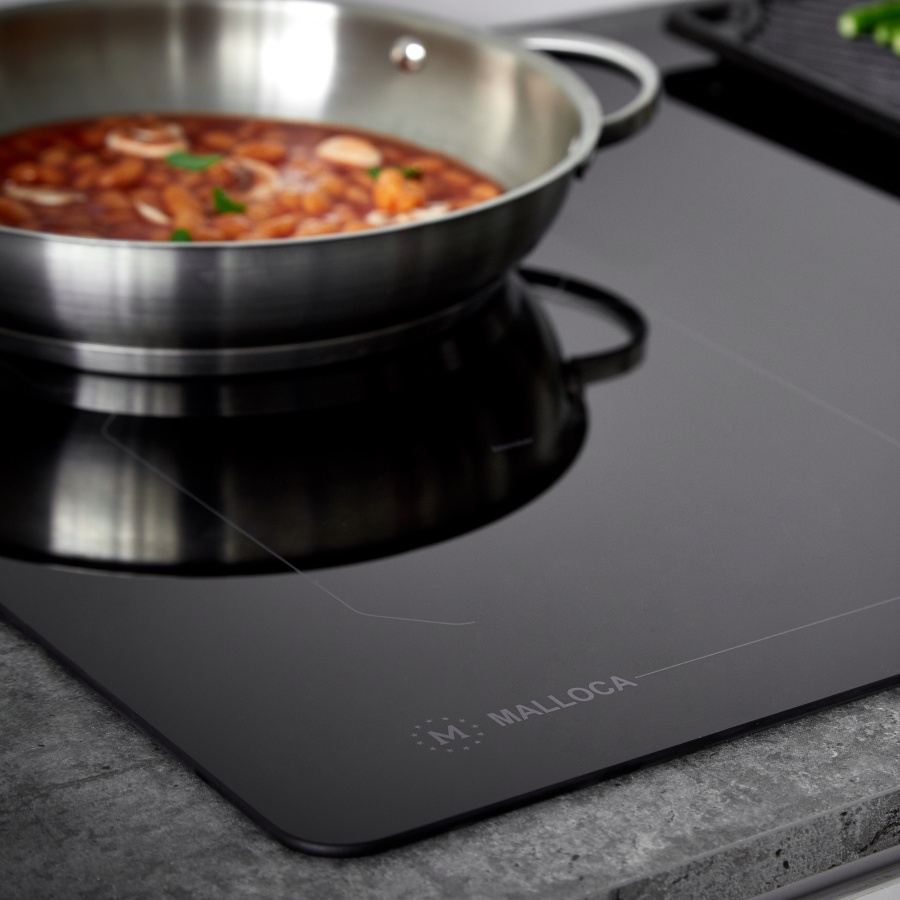 Bếp từ 4 vùng nấu Malloca MI 784-ITG - Công suất 7400W, Nhập khẩu Châu Âu