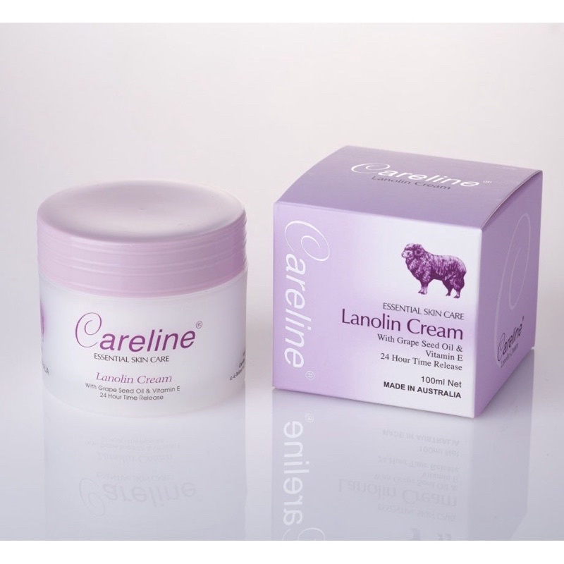 Kem Dưỡng Da Mỡ Cừu Careline Lanolin Cream Giúp Dưỡng Ẩm, Khỏe Mạnh Và Ngăn Ngừa Vết Nhăn 100ml