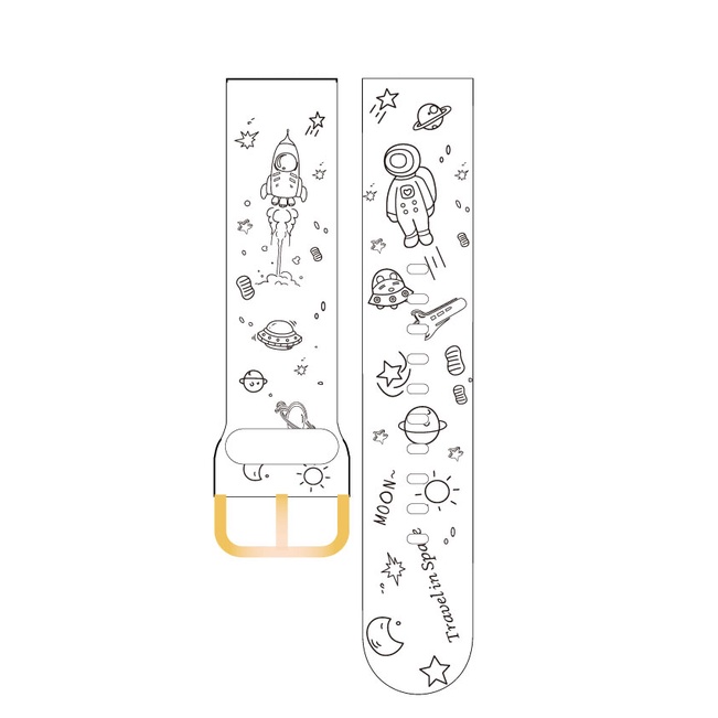 Dây Đeo  Xiaomi Kieslect Calling Kr Pro Xiaomi Kieslect K10 K11 KR Pro Thế Bằng Silicon Mềm In Họa Tiết Thời Trang Cho Đồng Hồ Thông Minh