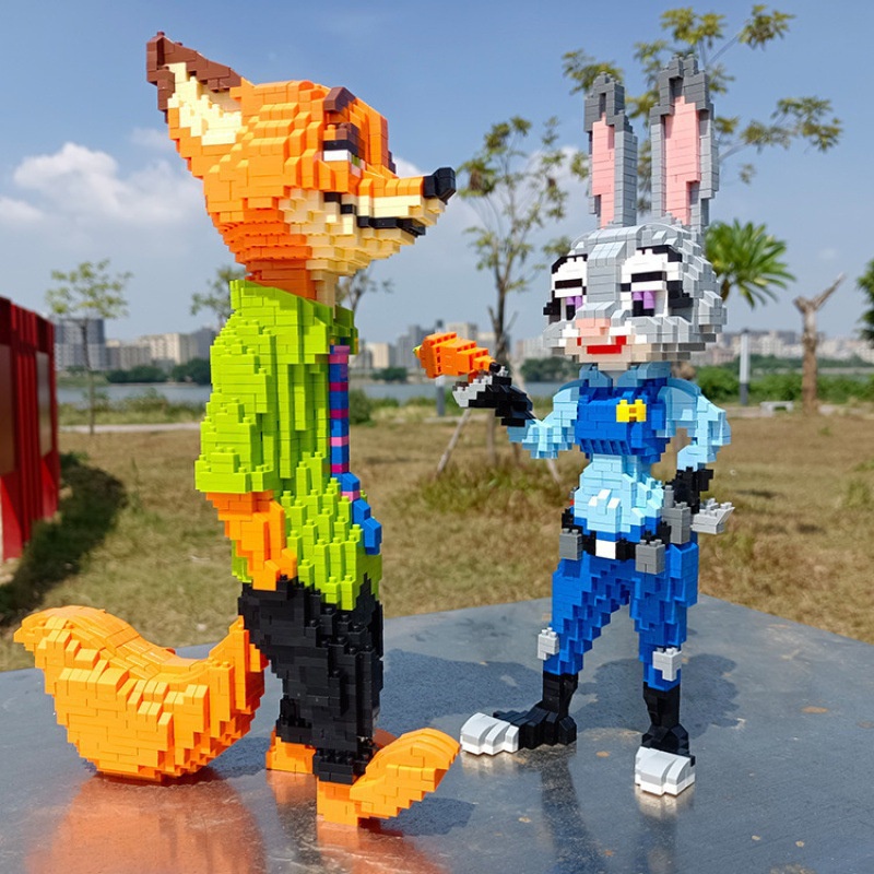 Đồ Chơi Lắp Ráp Hình Động Vật Dễ Thương Giáo Dục Cho Bé
