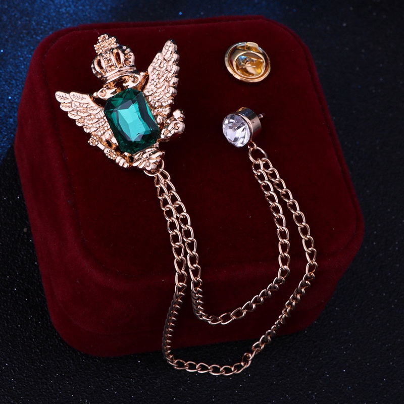 Trâm cài áo EFAN đính đá tua rua phong cách retro mới cho nam