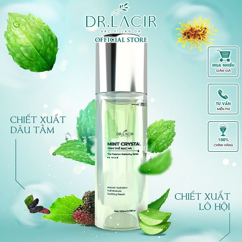 Toner Tinh Thể Bạc Hà Mint Crystal Dr.Lacir 100ml