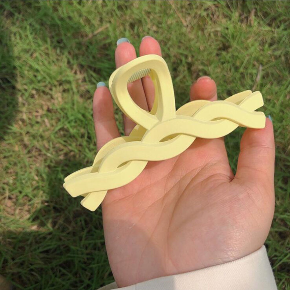 Kẹp Tóc Nhựa Resin Hình Xoắn Nhiều Màu Sắc Ngọt Ngào Cho Nữ