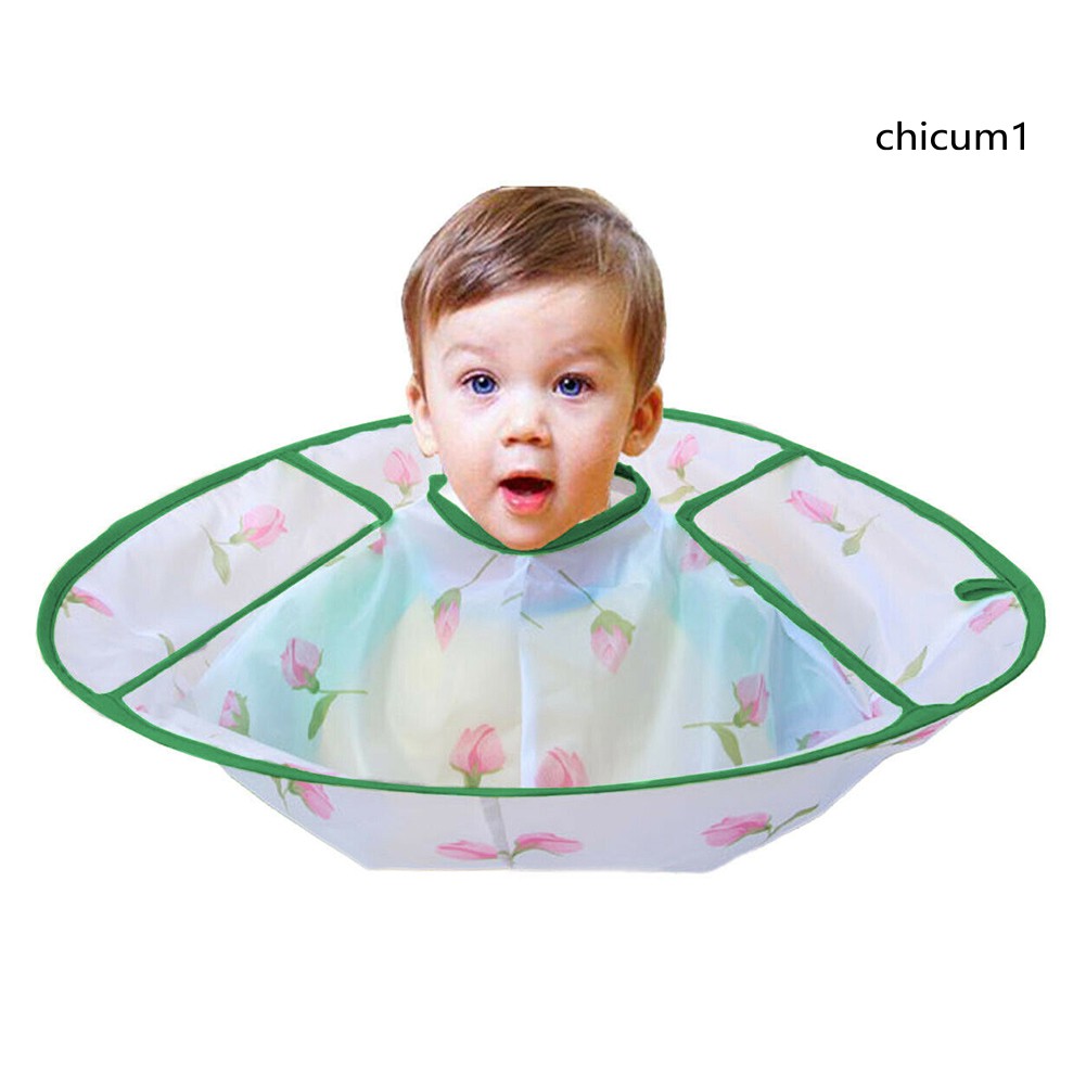 [Hàng mới về] Áo choàng cắt tóc họa tiết tùy chọn xinh xắn tiện lợi dành cho trẻ em