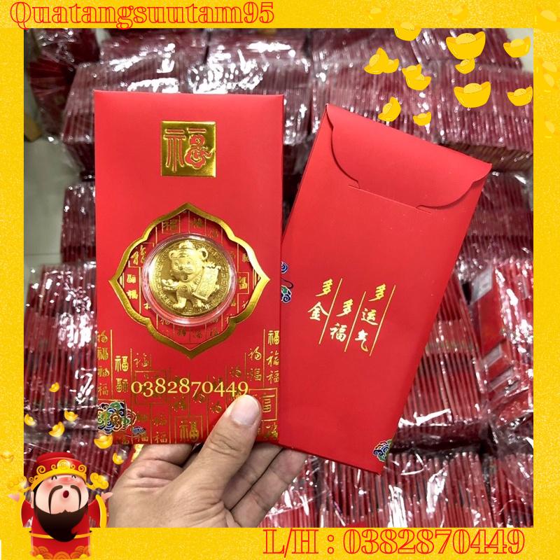 Bao Lì Xì Con Hổ, Con Cọp Mạ Vàng 24K